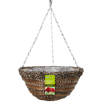 GARDMAN  Sisal & Fern Basket 35cm