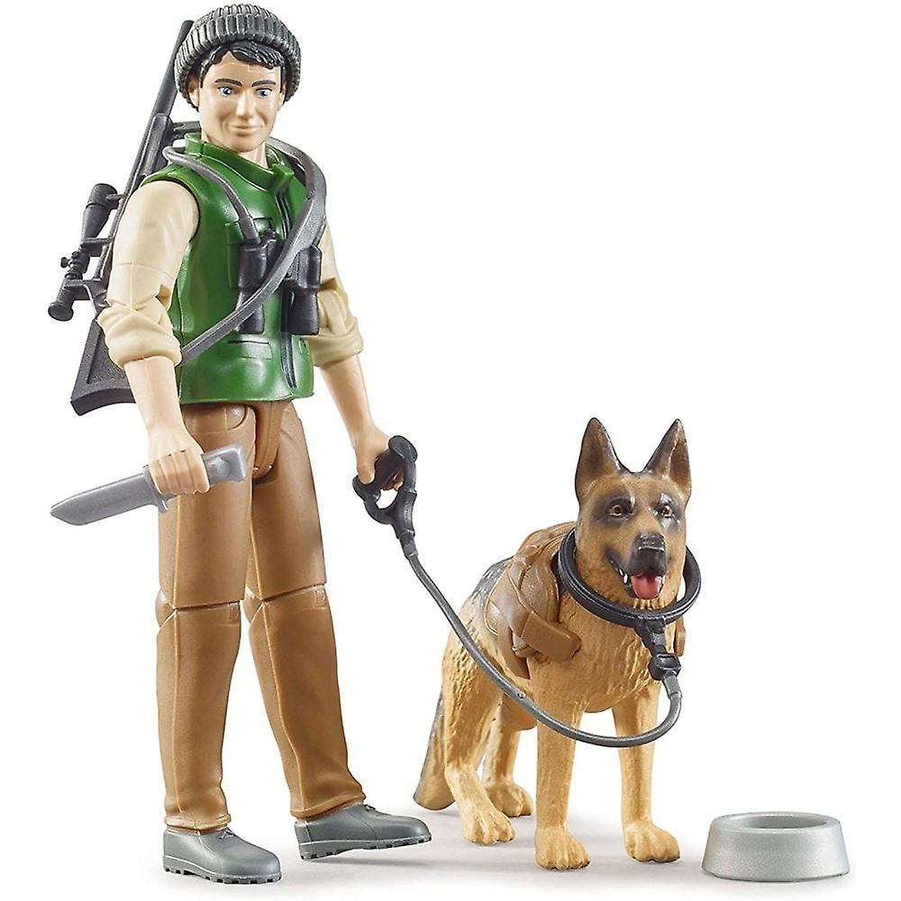 BRUDER Bworld Forest Ranger with Dog and Equipment