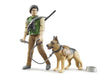 BRUDER Bworld Forest Ranger with Dog and Equipment