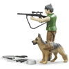 BRUDER Bworld Forest Ranger with Dog and Equipment