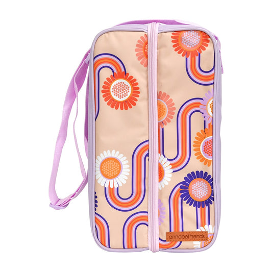 ANNABEL TRENDS Picnic Bottle Bag - Groovy Rainbows
