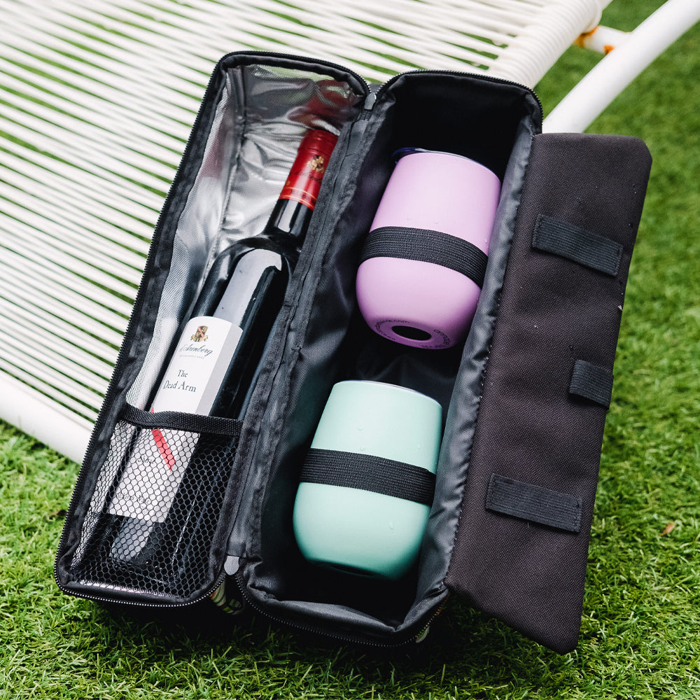 Load image into Gallery viewer, ANNABEL TRENDS Picnic Bottle Bag - Groovy Rainbows