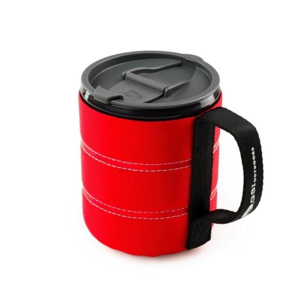 GSI | Infinity Backpacker Mug 500ml - Red Lid Open