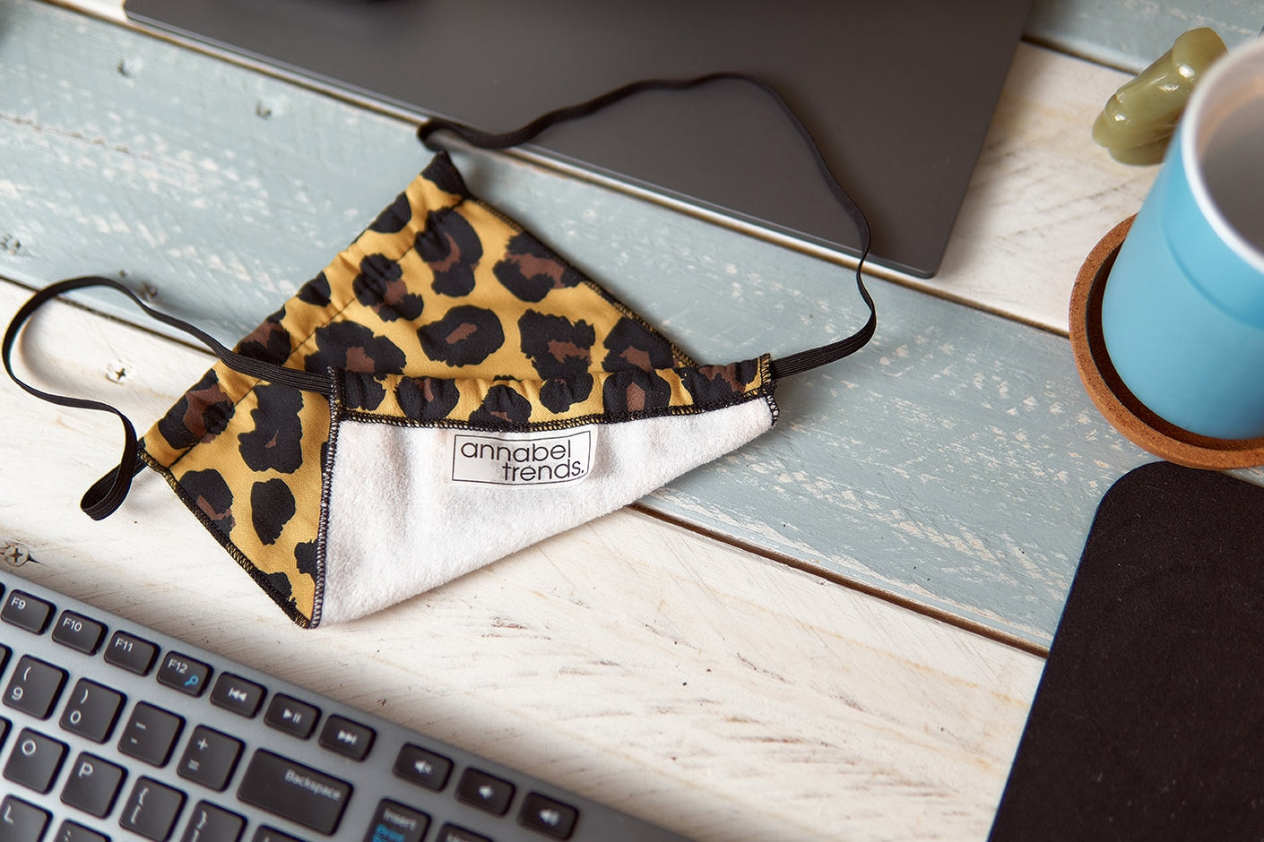 Load image into Gallery viewer, ANNABEL TRENDS Washable Reusable Face Mask - Tiger &amp; Peonies **REDUCED!!**