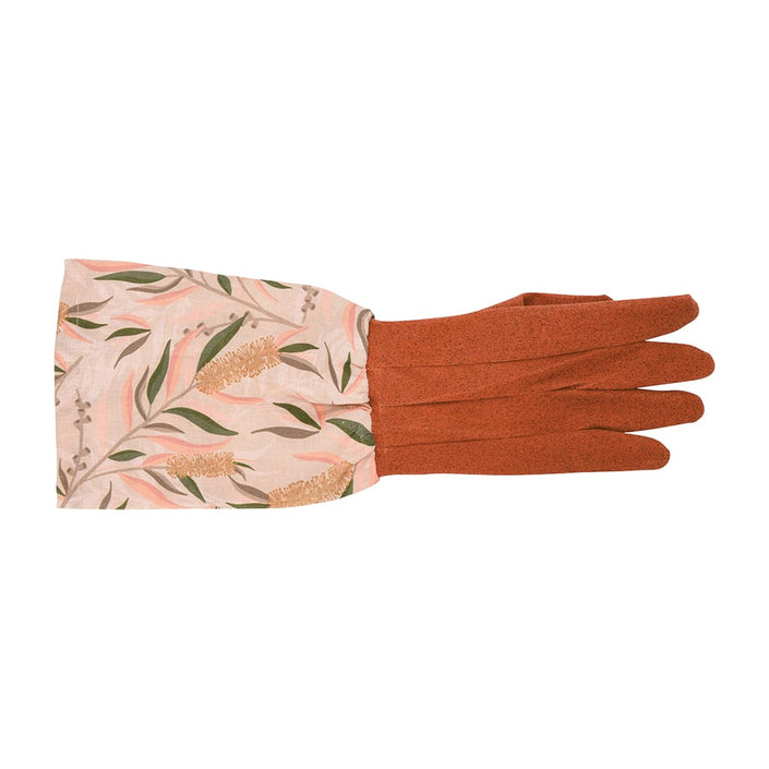 ANNABEL TRENDS Long Sleeve Garden Gloves – Linen Bottlebrush Light