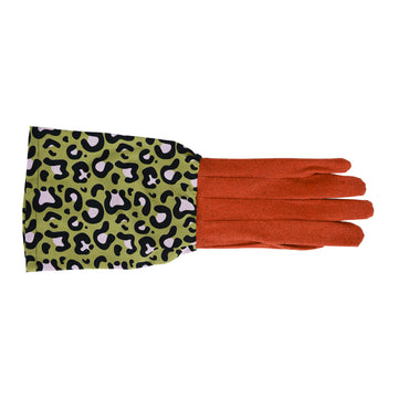 ANNABEL TRENDS Long Sleeve Garden Gloves - Ocelot Pink Khaki