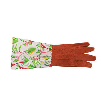 ANNABEL TRENDS Long Sleeve Garden Gloves - Kangaroo Paw - Tan Hands