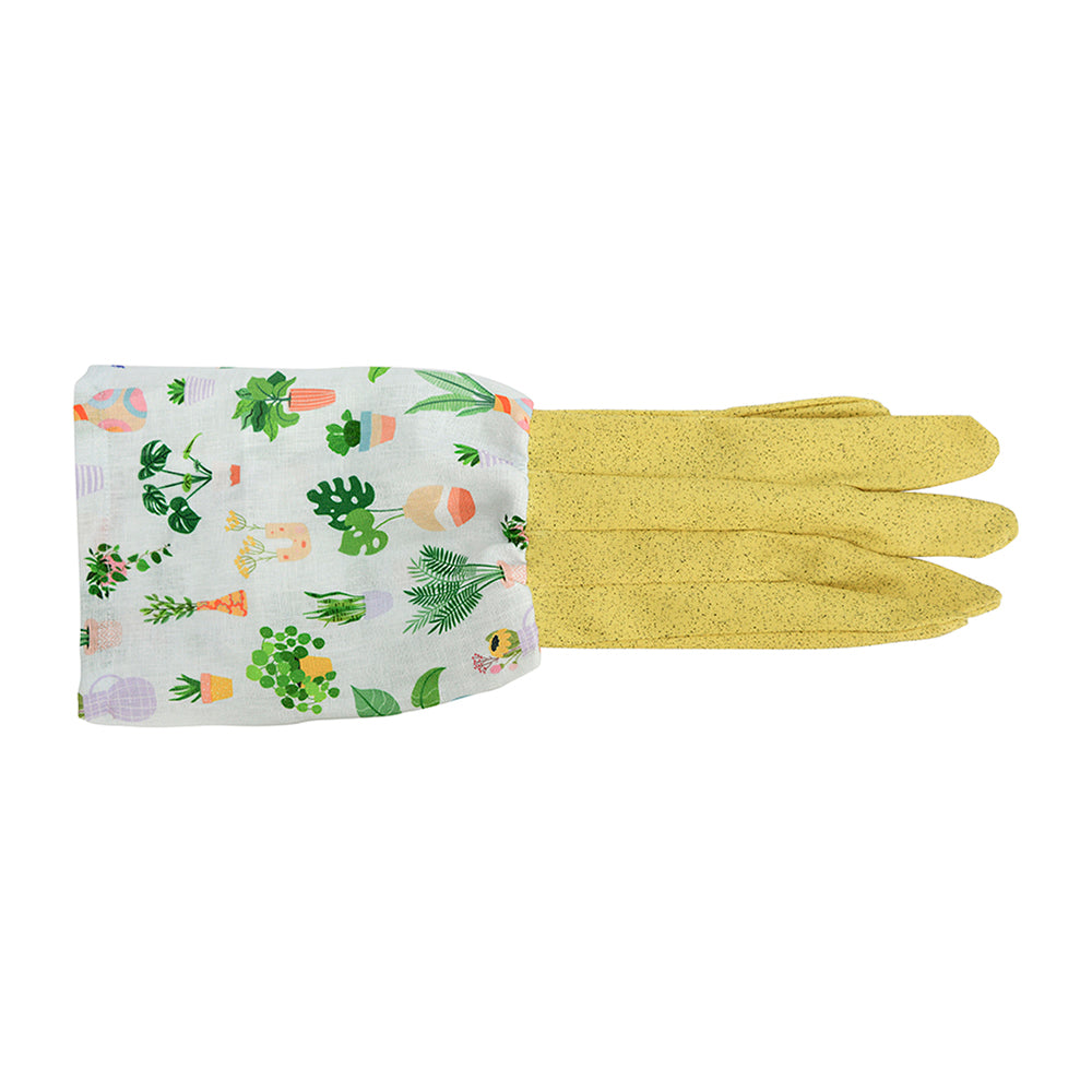 ANNABEL TRENDS Long Sleeve Garden Gloves – Plant Lover - Yellow Hands