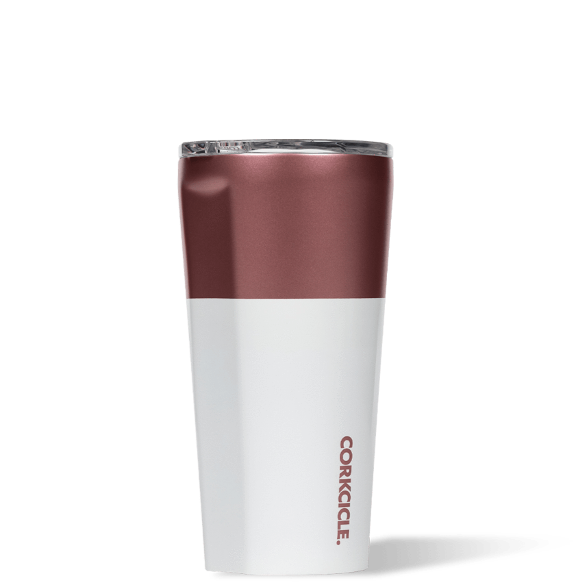 CORKCICLE *Exclusive* Stainless Steel Insulated Tumbler 16oz (475ml) - Colour Block Modern Rose
