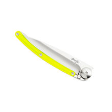 Load image into Gallery viewer, DEEJO KNIFE | Colours 27g - Yellow Closed