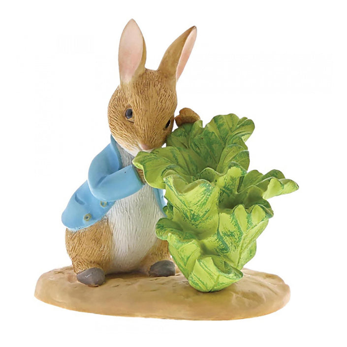 PETER RABBIT Beatrix Potter Miniature Figurine - Peter Rabbit with Lettuce
