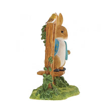 Load image into Gallery viewer, PETER RABBIT Beatrix Potter Miniature Figurine - Peter Rabbit on Wooden Stile