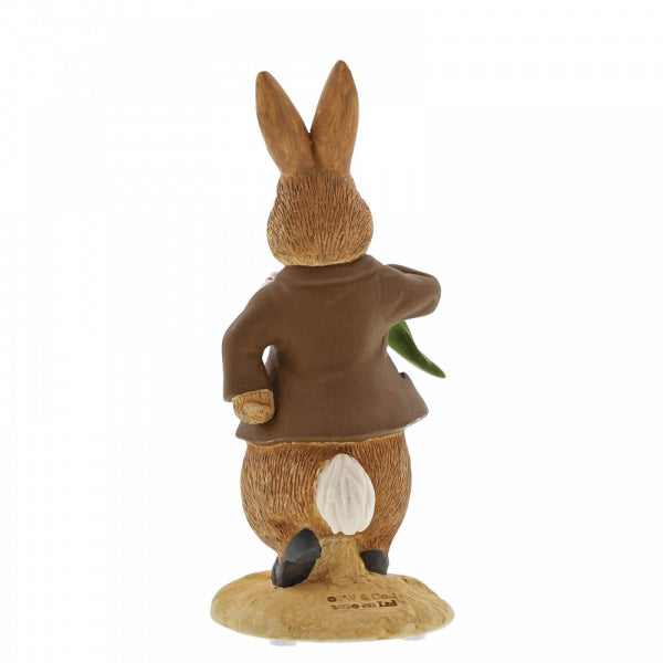 Load image into Gallery viewer, PETER RABBIT Beatrix Potter Miniature Figurine - Benjamin ate a Lettuce Leaf