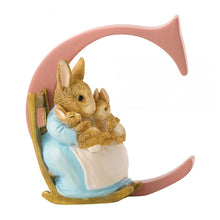 Load image into Gallery viewer, PETER RABBIT Beatrix Potter Letter C - Mrs. Rabbit and Bunnie