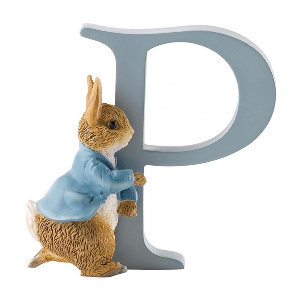 Load image into Gallery viewer, PETER RABBIT Beatrix Potter Letter P - Running Peter Rabbit