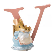 Load image into Gallery viewer, PETER RABBIT Beatrix Potter Letter V - Hunca Munca and Baby