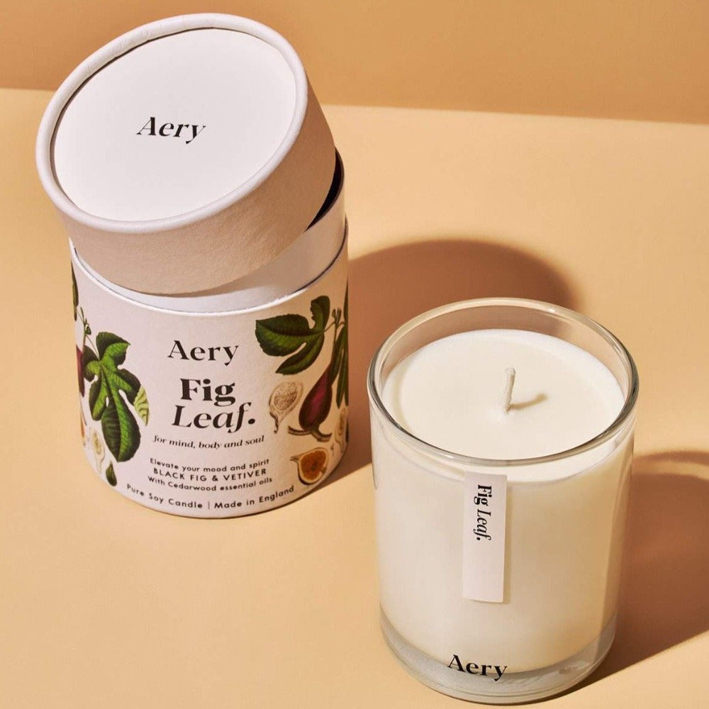 Load image into Gallery viewer, AERY LIVING Botanical 200g Soy Candle - Fig Leaf