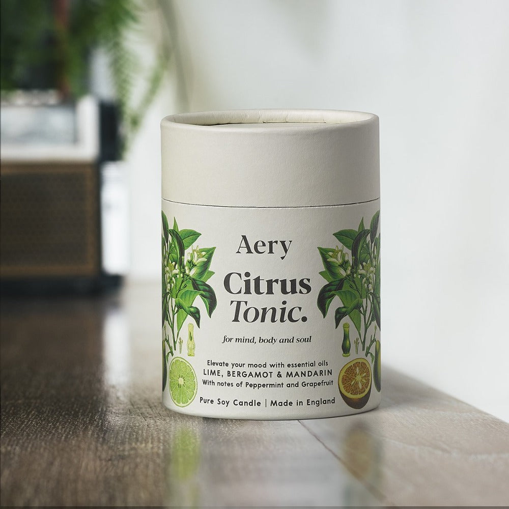 Load image into Gallery viewer, AERY LIVING Botanical 200g Soy Candle - Citrus Tonic