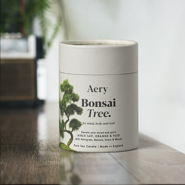 AERY LIVING Botanical 200g Soy Candle - Bonsai Tree
