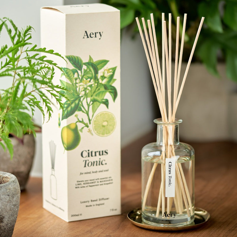 Load image into Gallery viewer, AERY LIVING Botanical 200ml Reed Diffuser - Citrus Tonic