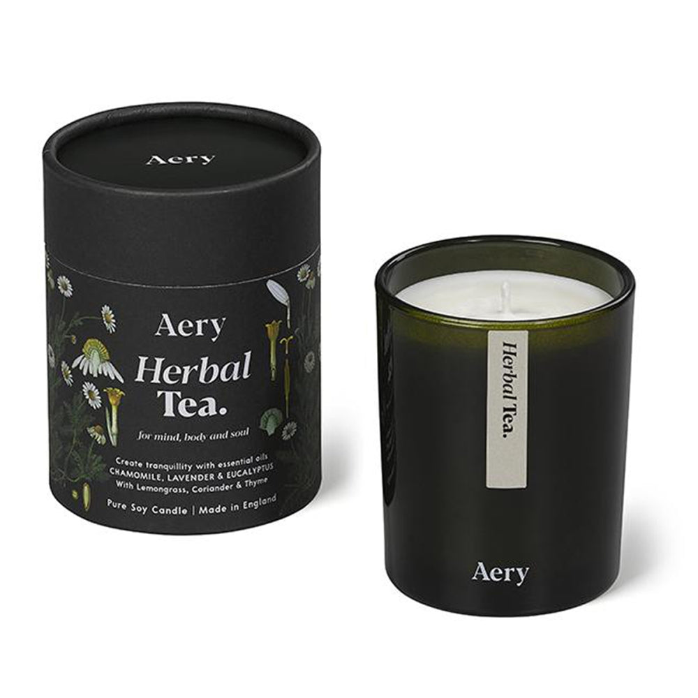 Load image into Gallery viewer, AERY LIVING Botanical Green 200g Soy Candle - Herbal Tea