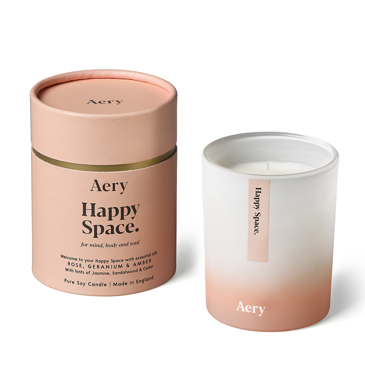 AERY LIVING Aromatherapy 200g Soy Candle - Happy Space