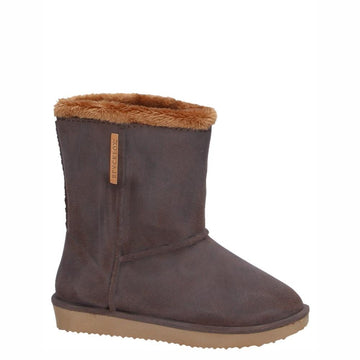 BLACKFOX Cheyenne Children's Waterproof Fur Lined Outdoor Gumboot - Brown**LIMITED STOCK**
