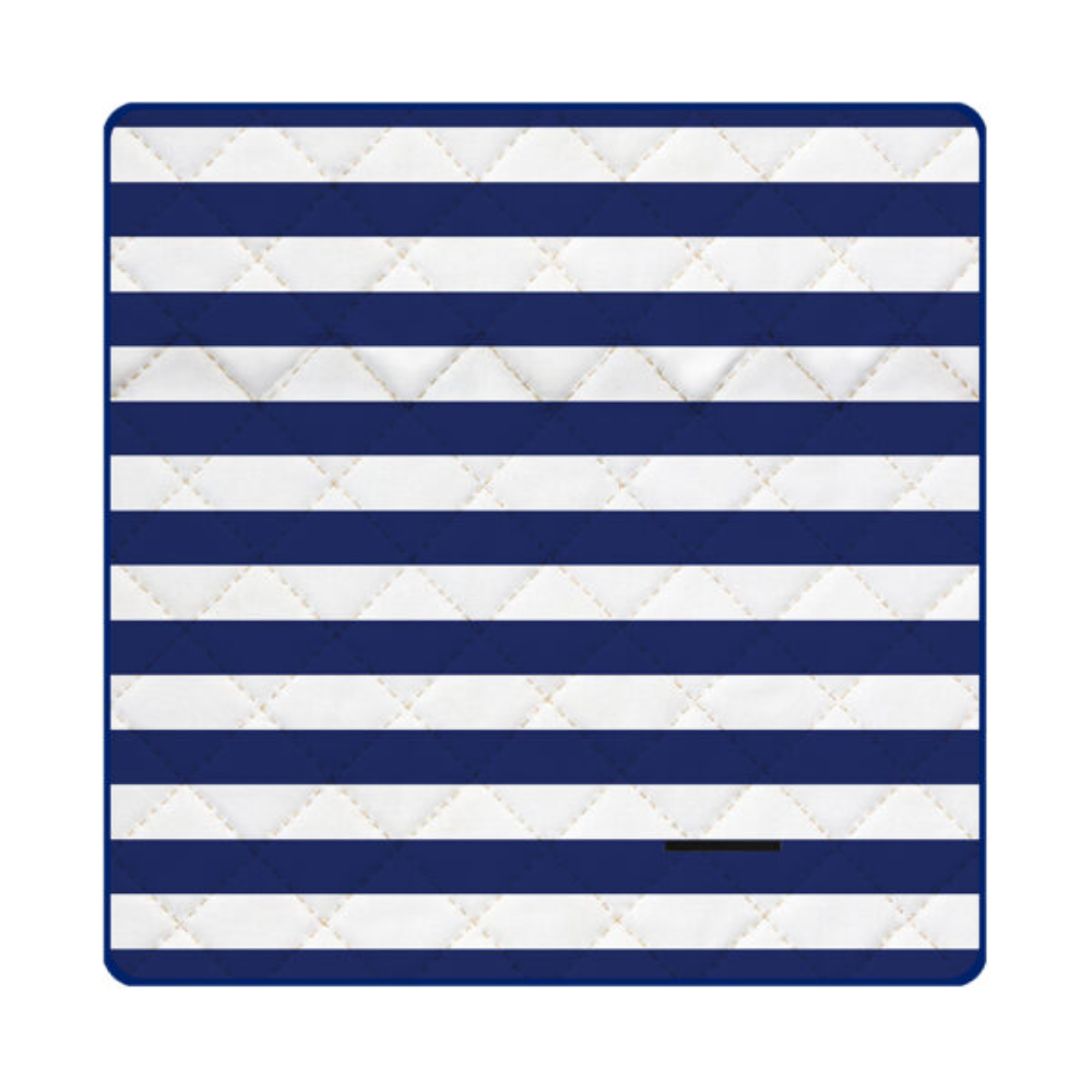 Load image into Gallery viewer, ANNABEL TRENDS Beach &amp; Picnic Mat – Navy Stripe