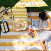 ANNABEL TRENDS Beach & Picnic Mat - Yellow Stripe