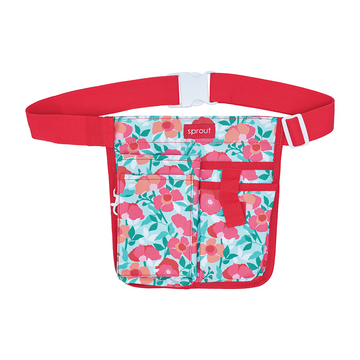 ANNABEL TRENDS Sprout Half Waist Garden Tool Belt - Sherbet Poppies