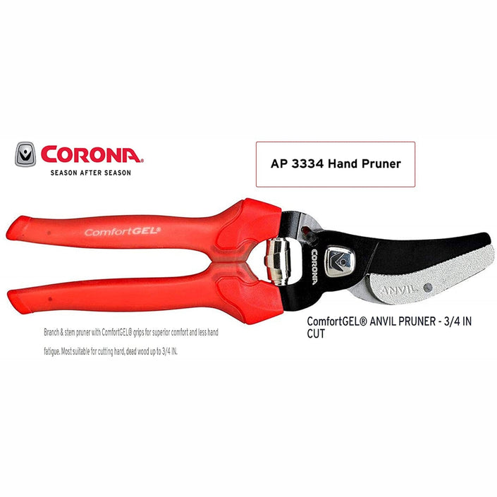 CORONA ComfortGEL® Anvil Pruner Secateurs - 3/4inch capacity