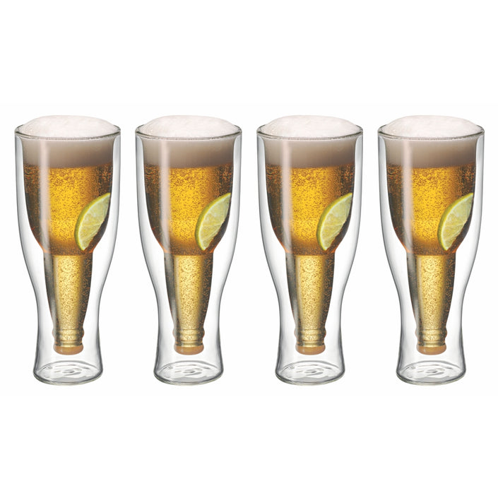 AVANTI TOP UP! Twin Wall Beer Glass 400ml