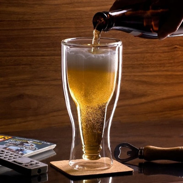 AVANTI TOP UP! Twin Wall Beer Glass 400ml