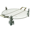 ALFRED RIESS Fire Pit Grill Grates with Handles - Medium