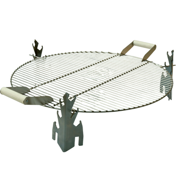 ALFRED RIESS Fire Pit Grill Grates with Handles - Medium