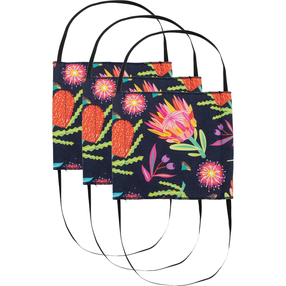 Load image into Gallery viewer, ANNABEL TRENDS Washable Reusable Surgical Style Face Mask - Aussie Flora **REDUCED!!**