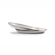 Load image into Gallery viewer, BAREBONES Enamel Salad Plate Set 2 - Eggshell White
