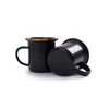 BAREBONES Enamel Espresso Cup - Charcoal (Set of 2)