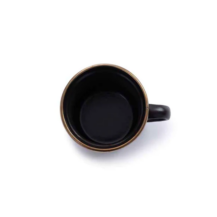 BAREBONES Enamel Espresso Cup - Charcoal (Set of 2)