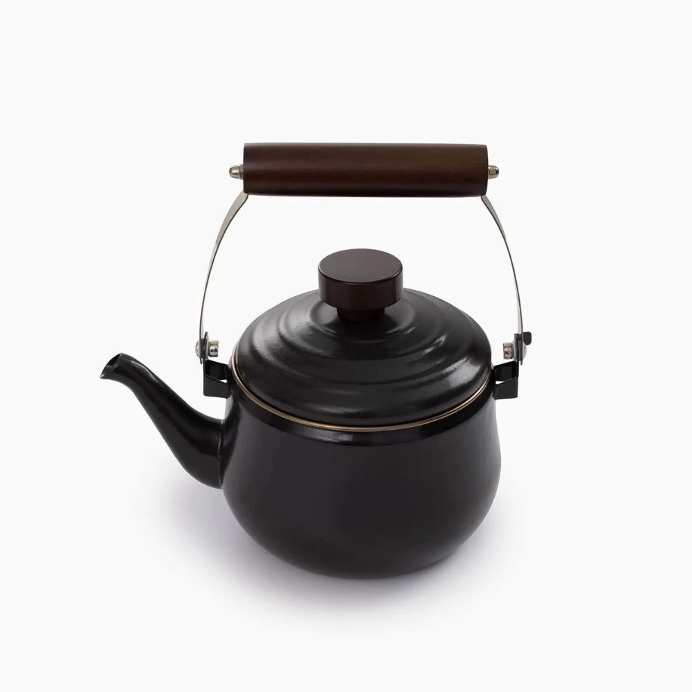 BAREBONES Enamel Teapot - Charcoal