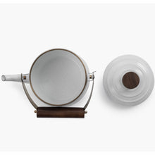 Load image into Gallery viewer, BAREBONES Enamel Teapot - Eggshell White