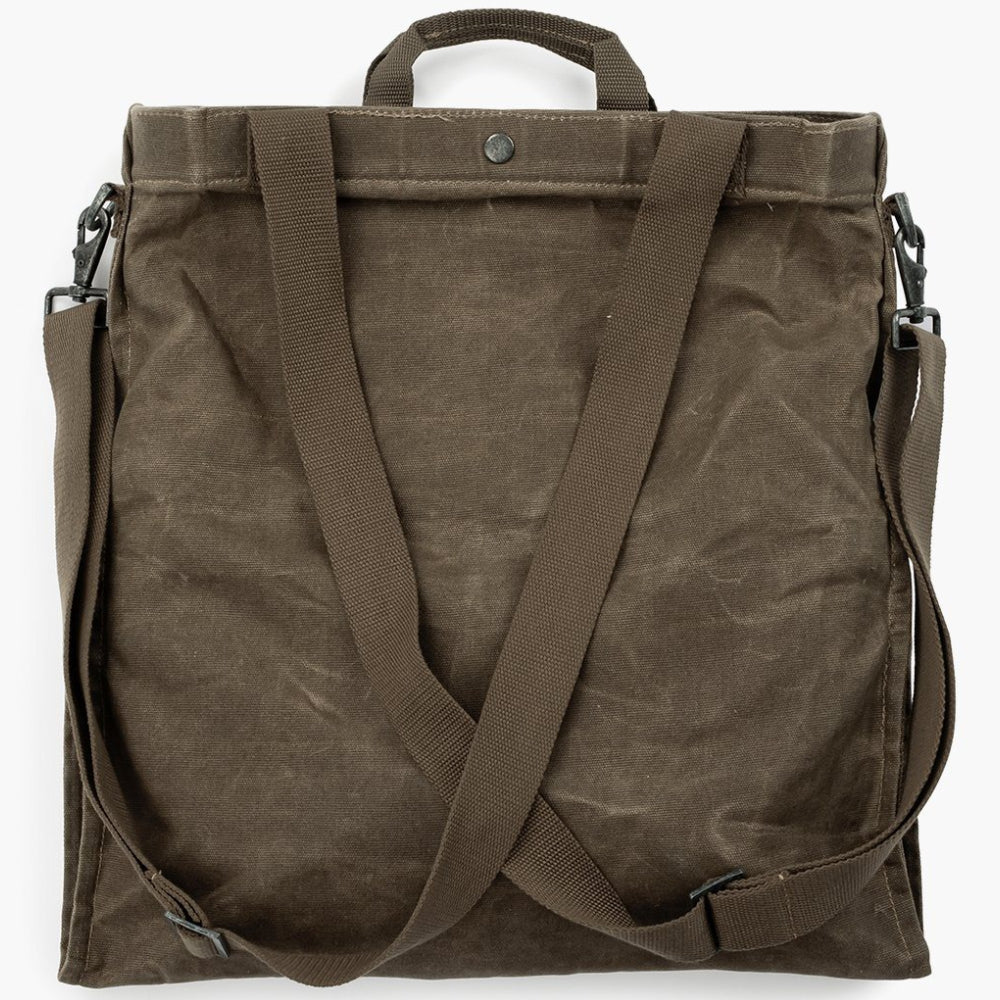 Load image into Gallery viewer, BAREBONES Harvesting &amp; Gathering Bag Waxed Canvas - Dark Khaki