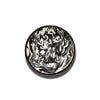 BORNN Enamelware Marble Small Flat Plate 21cm - Black