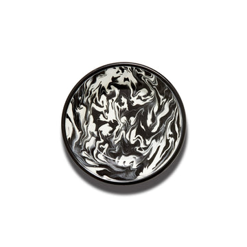 BORNN Enamelware Marble Small Flat Plate 21cm - Black