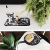 BORNN Enamelware Marble Rectangular Tray - Black