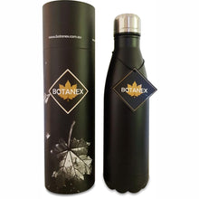 Load image into Gallery viewer, Matt Black Insulated Water Bottle with Packaging