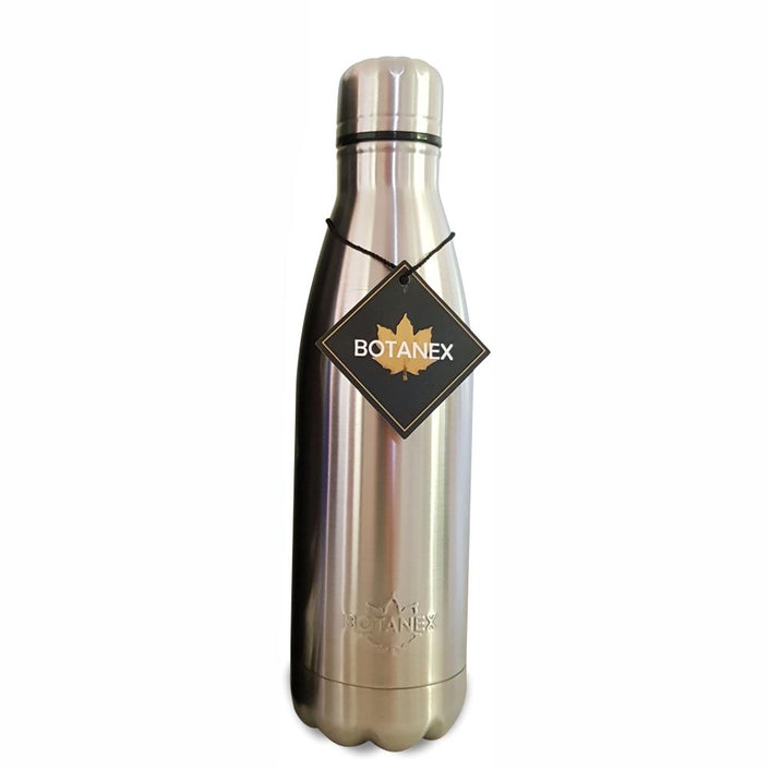 Silver Stainless Steel Insulated Water Bottle