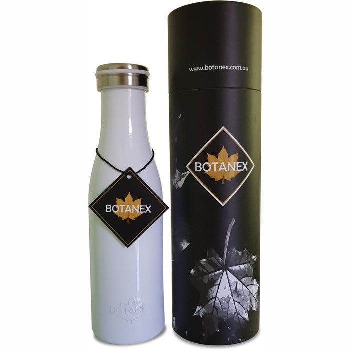 White Insulated Bottle with packaging