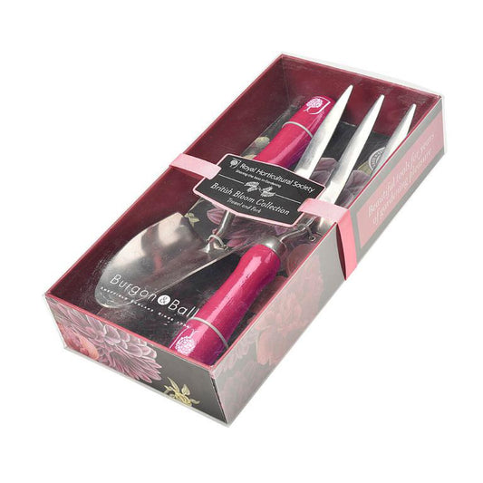 BURGON & BALL British Bloom 'Dahlia' Trowel & Fork Set