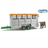 BRUDER Livestock Trailer with 1 cow 1:16